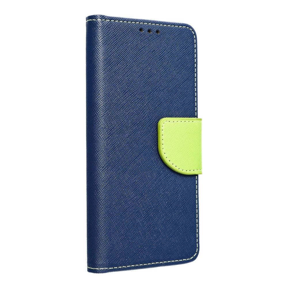 Forcell Pouzdro flipové Fancy Book pro HUAWEI P40 Lite E/Y7P navy/lime 5900217357766