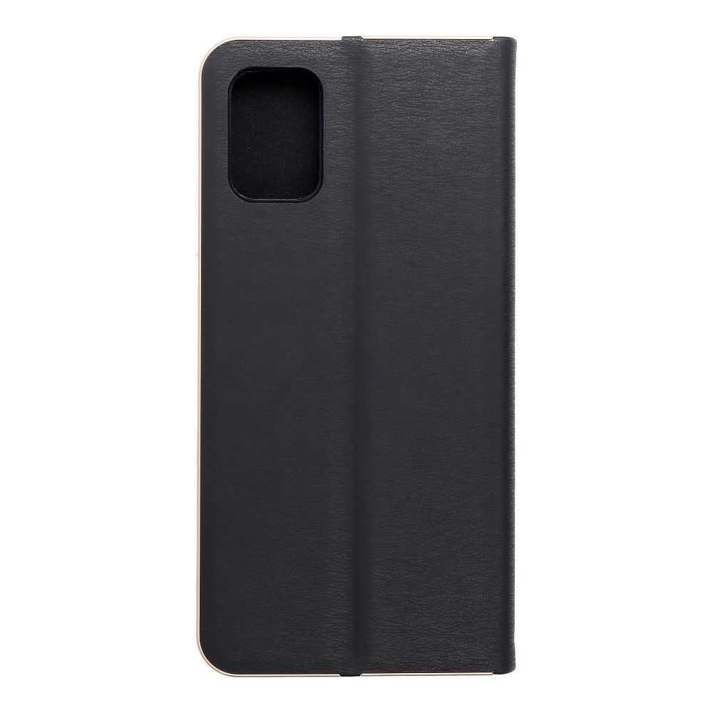 Forcell Knížkové s hliníkovým rámem LUNA Book SAMSUNG A71 , černé 5903396052804
