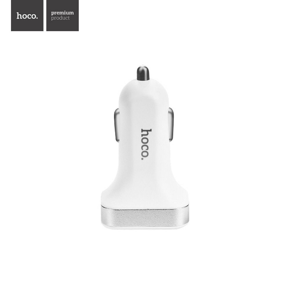 HOCO autós töltő 2 x USB 3,1A LCD Z3 fehér