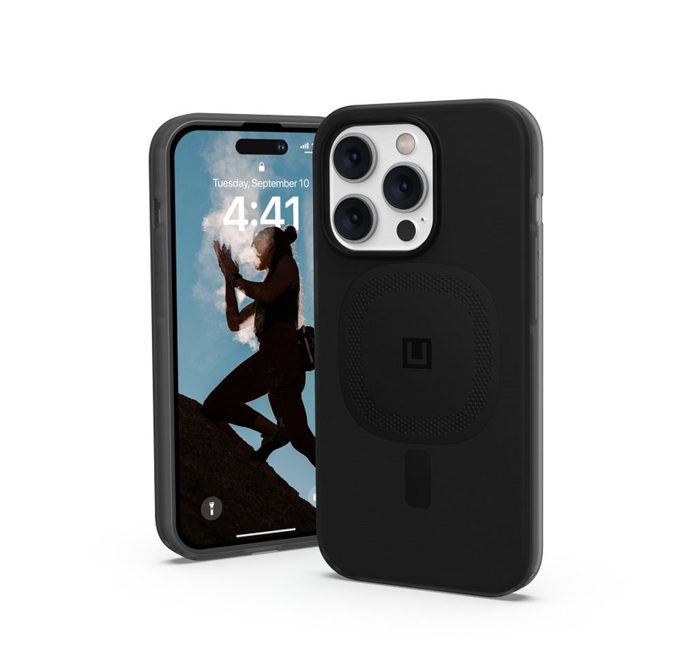 (UAG) Urban Armor Gear Lucent 2.0 [U] tok IPHONE 14 PRO-hoz, MagSafe kompatibilis, fekete