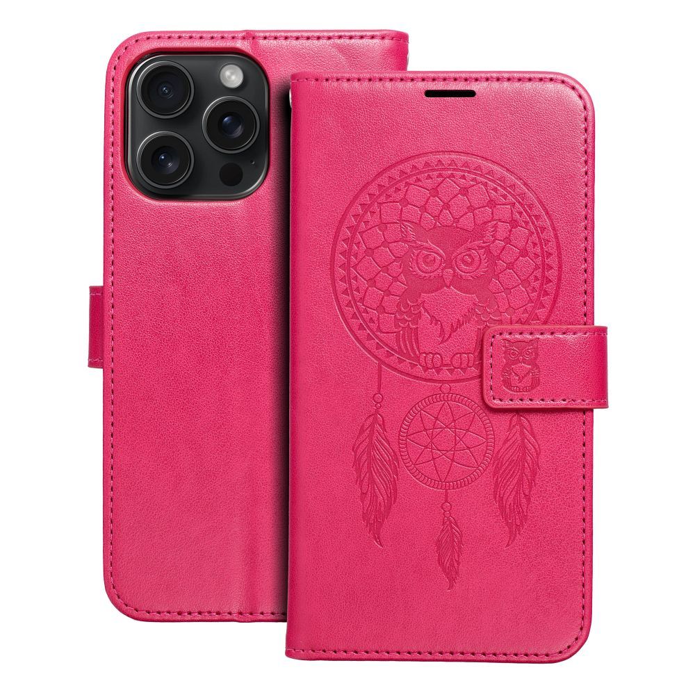 MEZZO könyvtok IPHONE 15 Pro Max dreamcatcher magenta