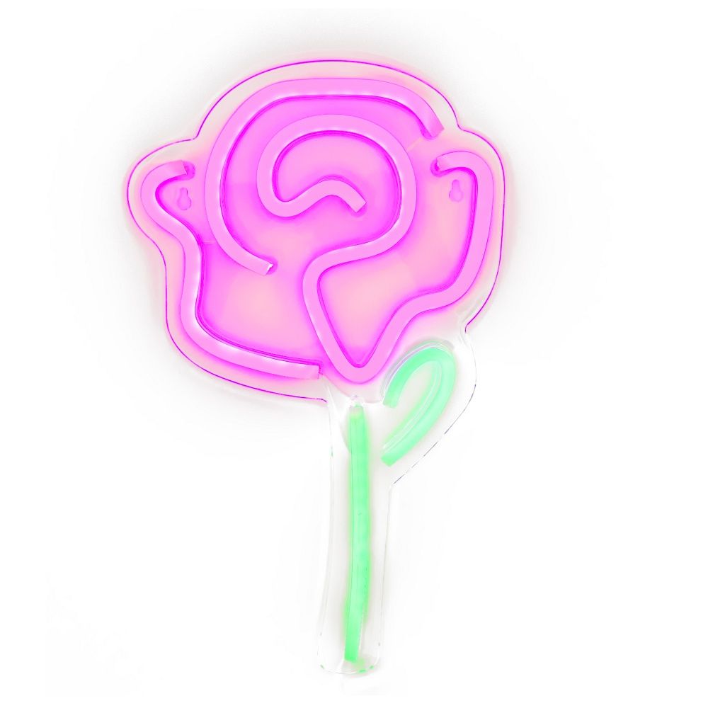 Neon LED USB-n – Rózsa modell
