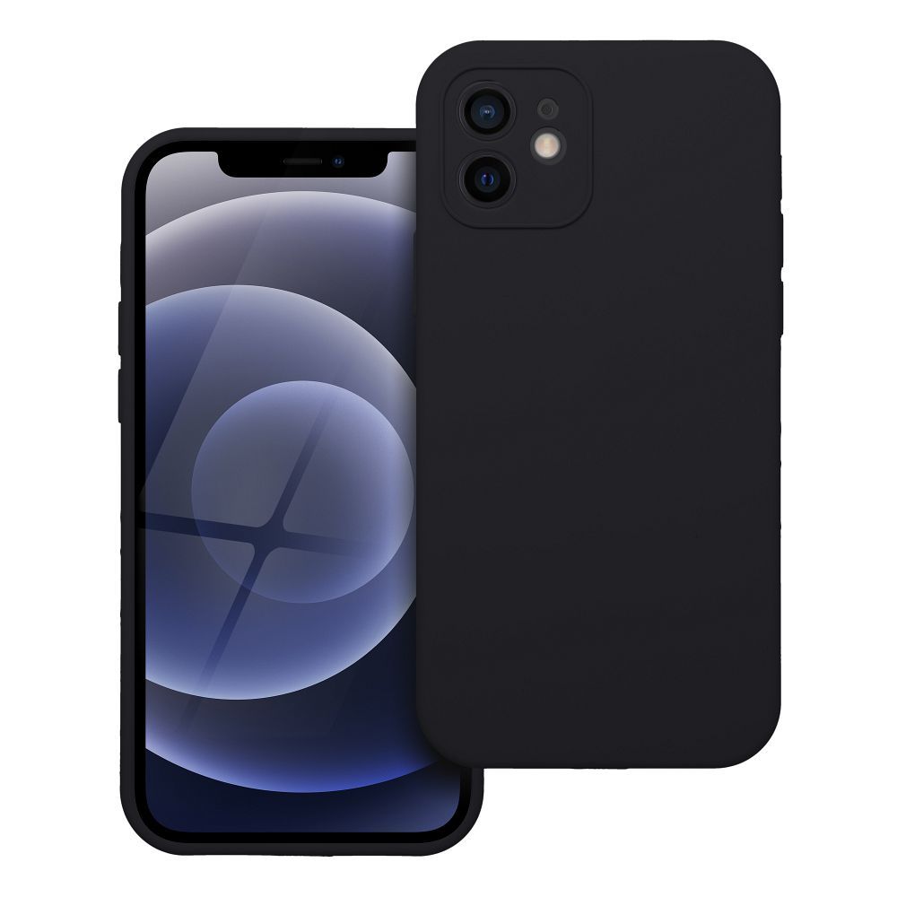 SILIKON tok 2mm IPHONE 12-hez fekete