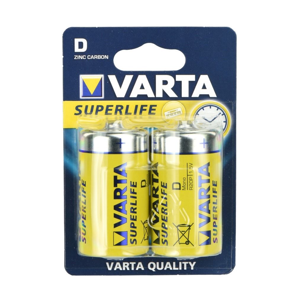 VARTA cink elem R20 (D típus) Superlife 2 db