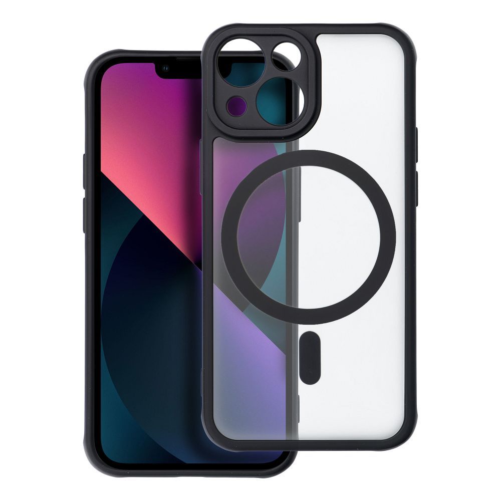 FULL MATTE MAG COVER tok kompatibilis MagSafe számára IPHONE 13 Mini fekete