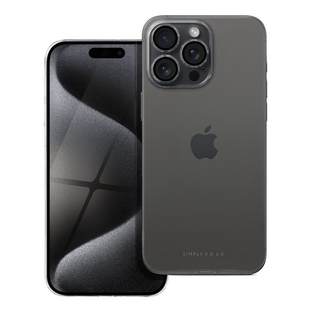 Roar Pure Simple Fit Case – iPhone 15 Pro Max Átlátszó