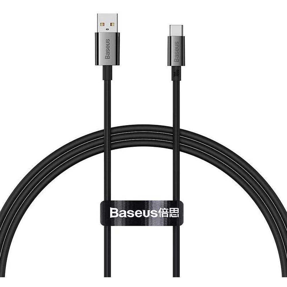 BASEUS USB A – USB C PD 6A 100W kábel P10320102114-00 1 m fekete
