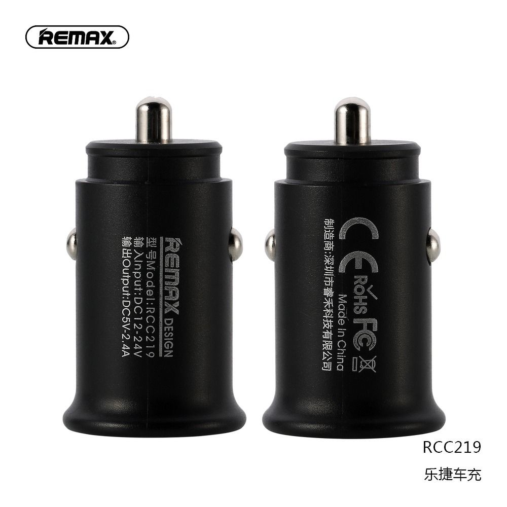 REMAX car charger ROKI 2xUSB 2,4A RCC219 black