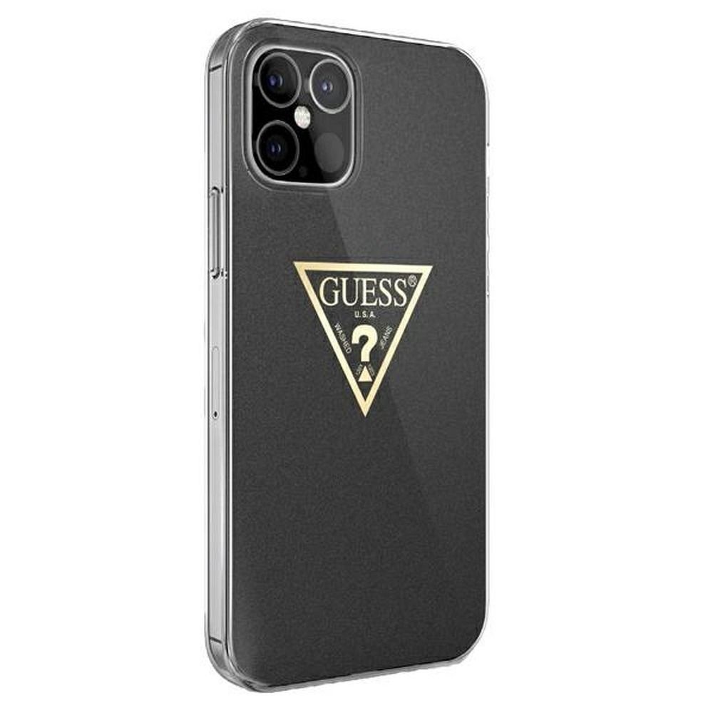 GUESS tok IPHONE 12 Mini GUHCP12SPCUMPTBK (Metallic Collection) fekete