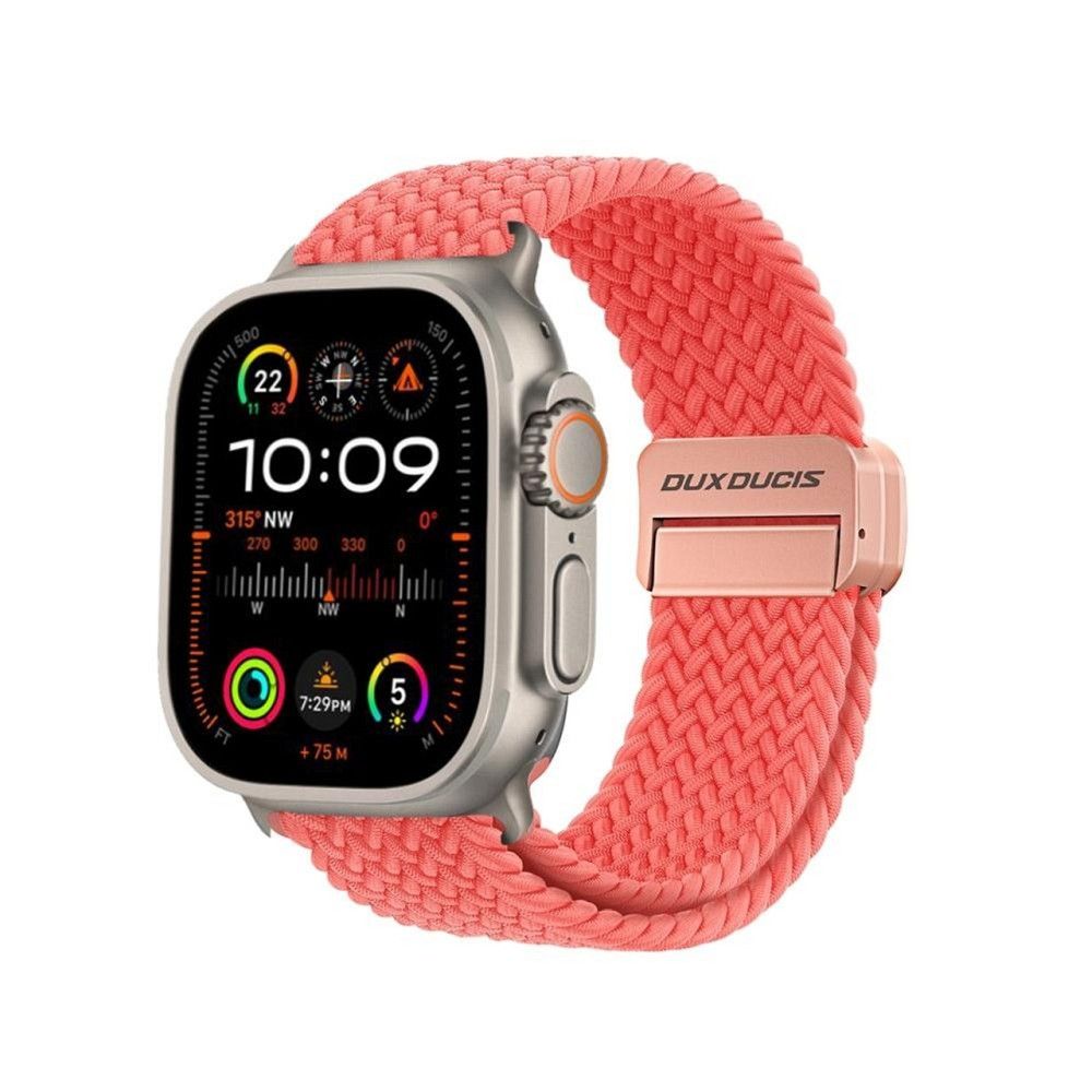 DUX DUCIS MIXTURE PRO stretchable braided szíj Apple Watch 38 / 40 / 41 mm guava