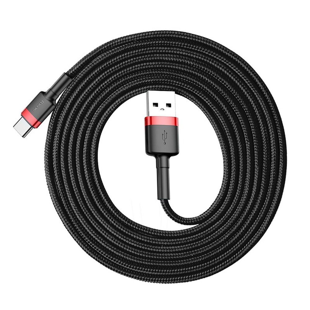 BASEUS USB A to Type C kábel 1,5A Cafule CATKLF-U91 3 m fekete piros
