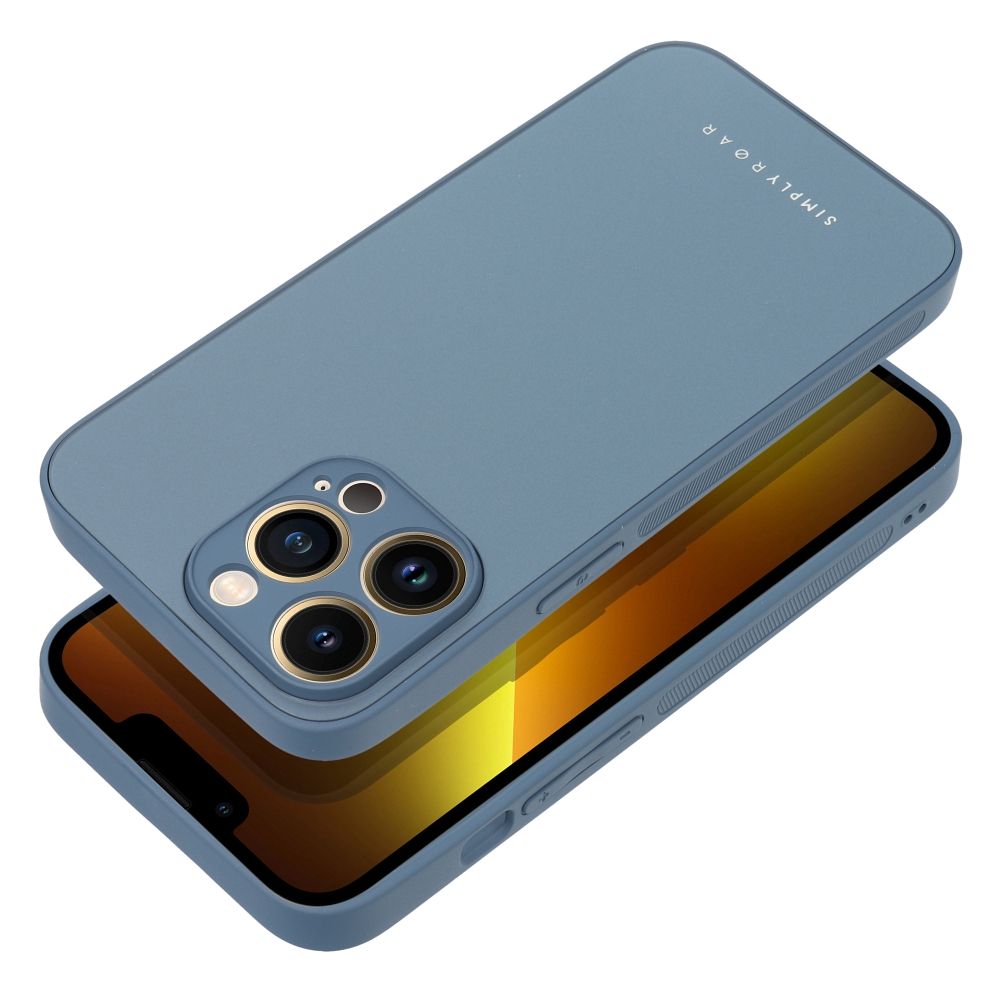 Roar Matte Glass Case - iPhone XR modrý