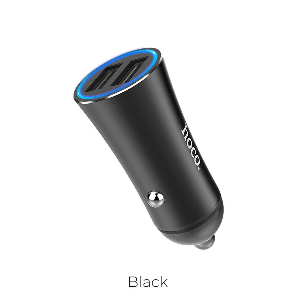 HOCO car charger Easy route dual port mini car charger 3,1A Z30 black