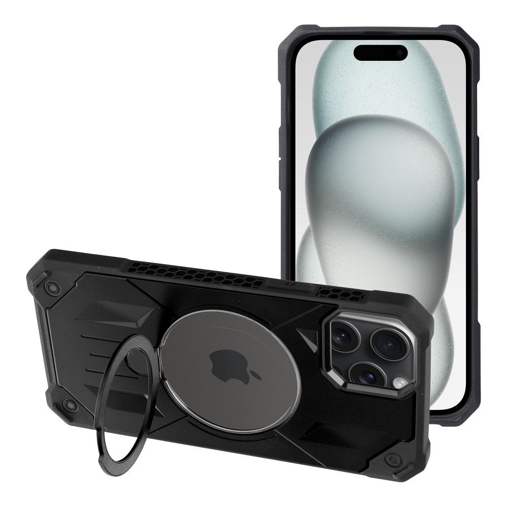 ARMOR MAG COVER case compatible with MagSafe for IPHONE 15 Plus black