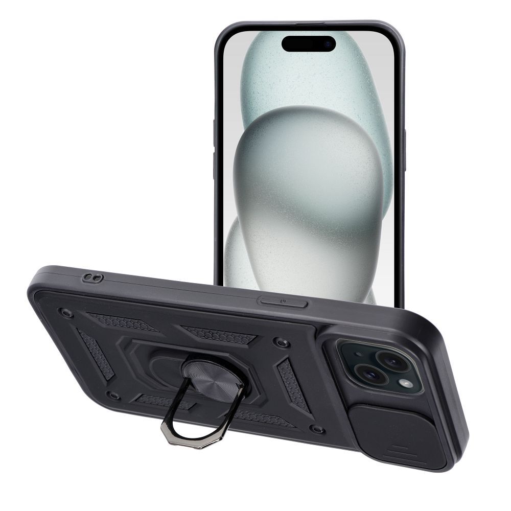 SLIDE ARMOR tok IPHONE 15 Plus fekete