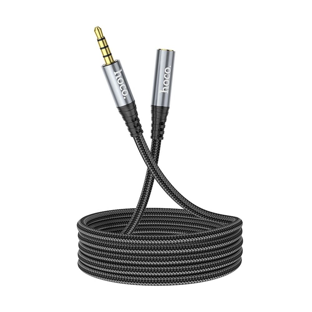 HOCO AUX kábel 3,5 mm (férfi) – 3,5 mm (női) 1 m fekete