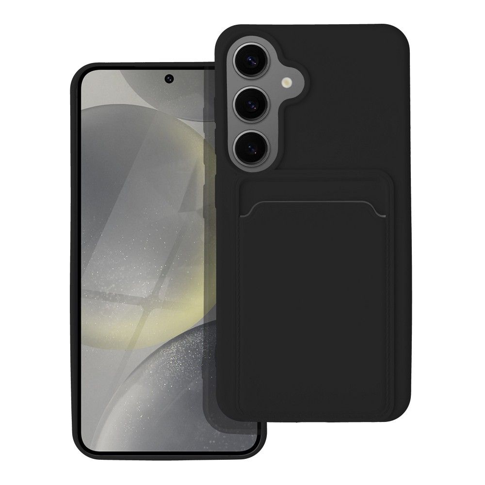 Kártyatartós tok SAMSUNG S24-hez fekete
