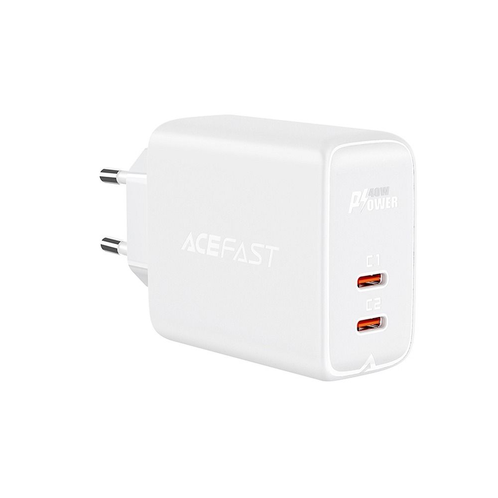 ACEFAST töltő 2 x Type C QC3.0 PD40W A9 fehér