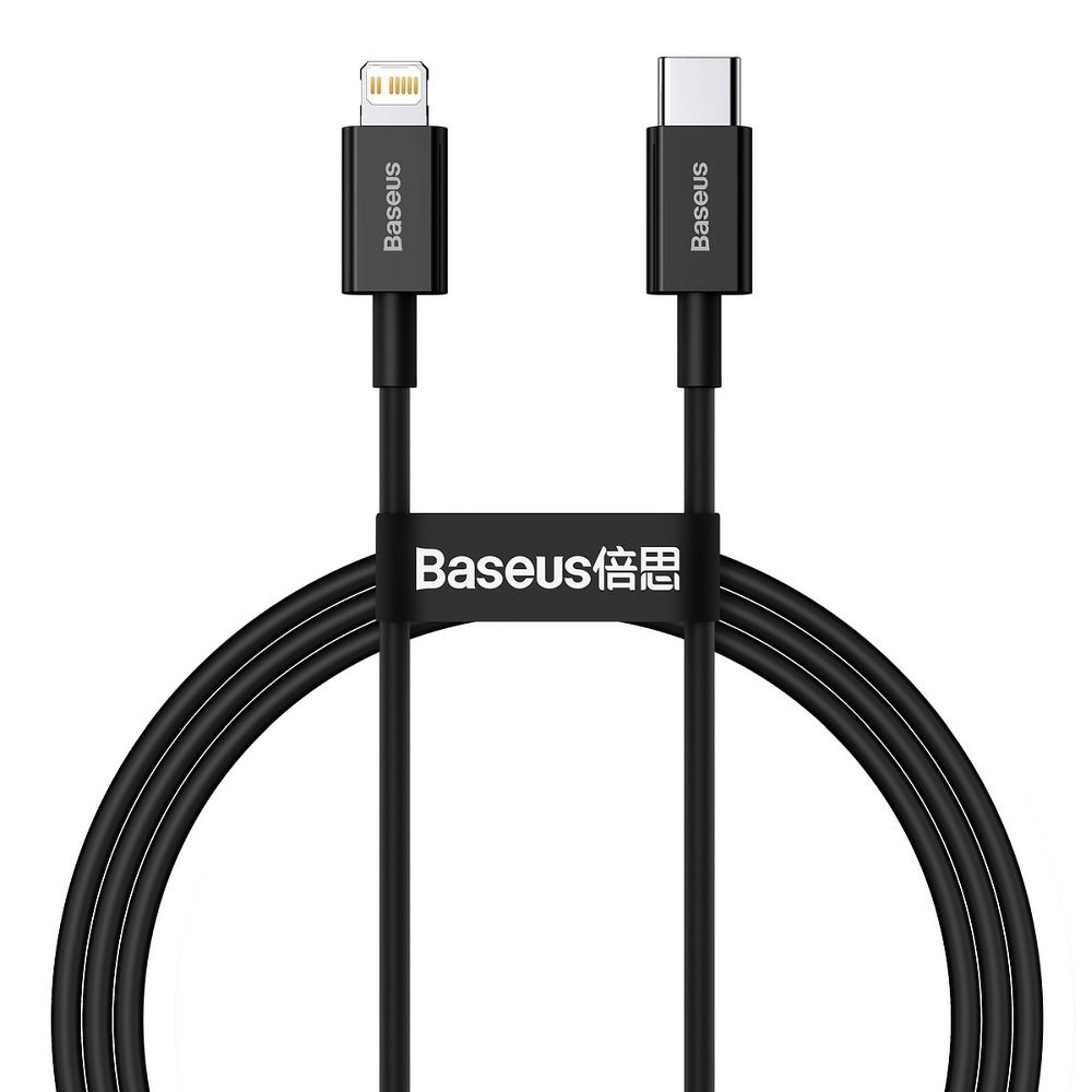 BASEUS Type C to Lightning PD 20W Superior CATLYS-A01 1 m fekete kábel