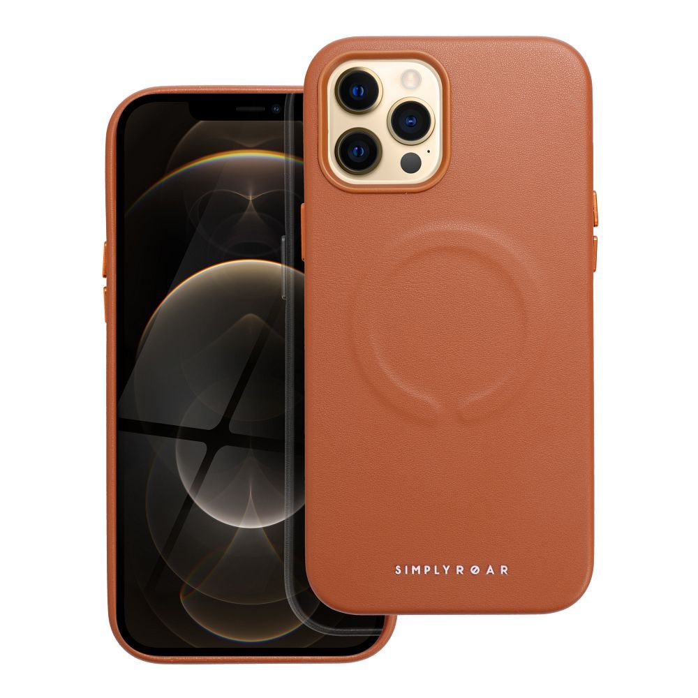 Roar Leather Mag Case – for Apple 12 Pro Max Brown
