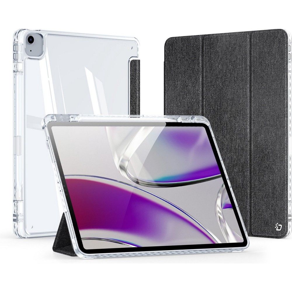 DUX DUCIS UNID hajtogatható tok ceruzatárolóval iPad Air 13 (2024) / Pad Pro 12.9 (2018/2020/2021/2022) fekete