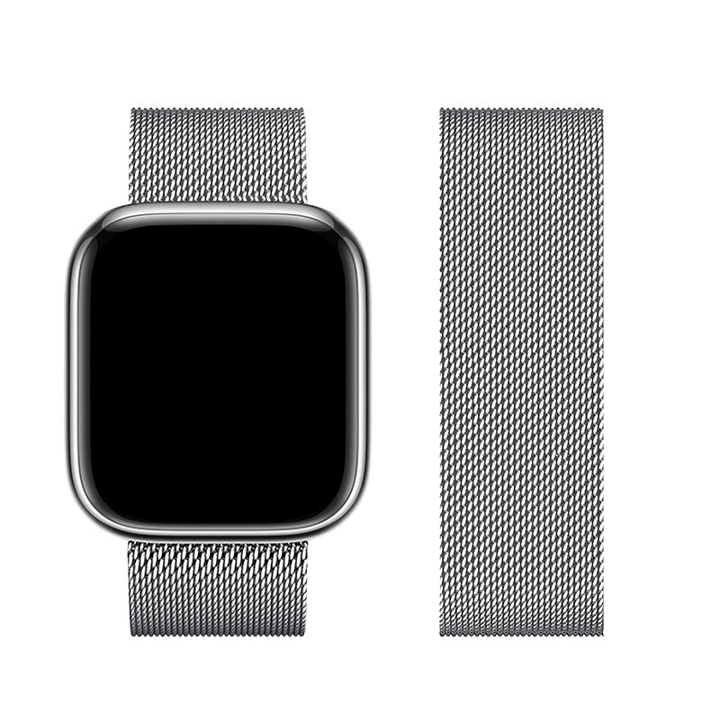 FORCELL F-DESIGN FA03 szíj APPLE Watch 42 / 44 / 45 / 49 mm ezüst