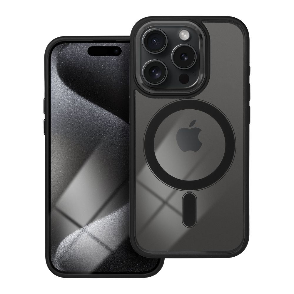 COLOR EDGE MAG COVER tok kompatibilis MagSafe-el IPHONE 15 Pro fekete