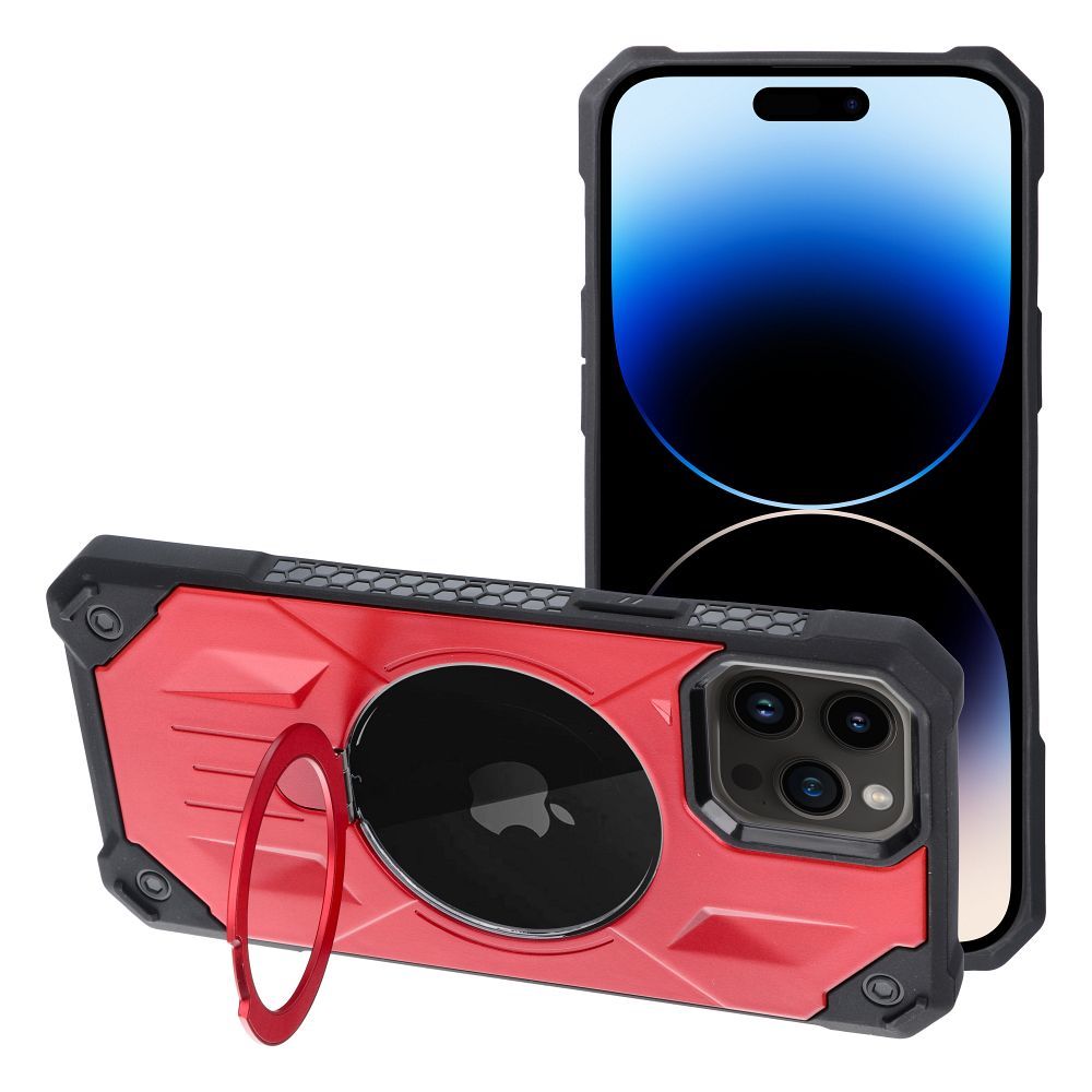 ARMOR MAG COVER tok kompatibilis MagSafe-el az IPHONE 14 Pro Max-hoz piros