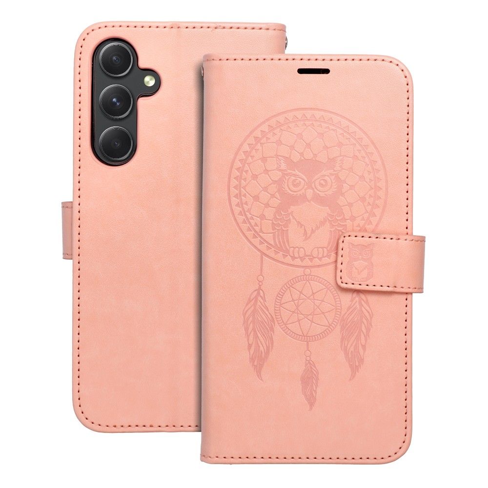 MEZZO könyvtok SAMSUNG A55 5G dreamcatcher peach fuzz