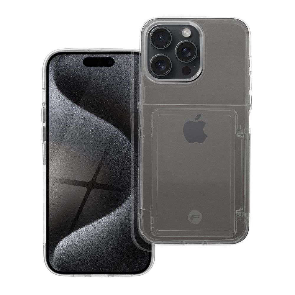 FORCELL F-PROTECT Crystal Pocket Case for IPHONE 15 Pro Max átlátszó