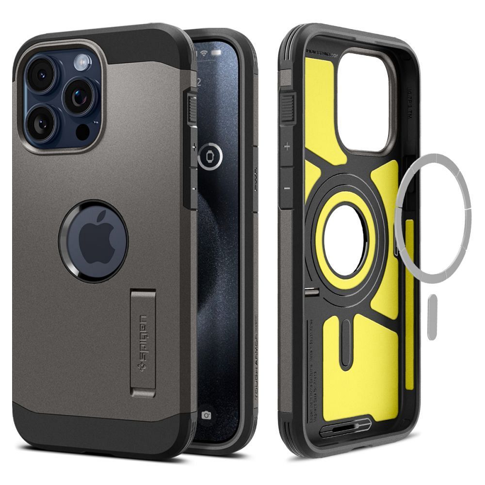 SPIGEN Tough Armor MAG kompatibilis MagSafe-el IPHONE 15 PRO gunmetal