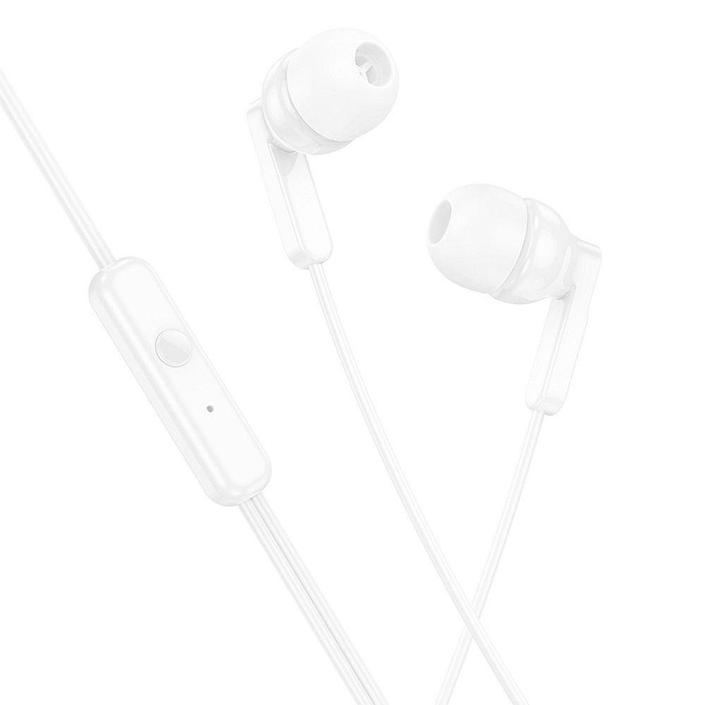 HOCO wire earphones Jack 3,5 mm with microphone M121 white