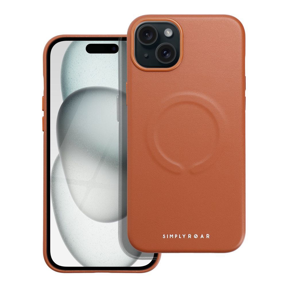 Roar Leather Mag Case – iPhone 15 Plus Barna