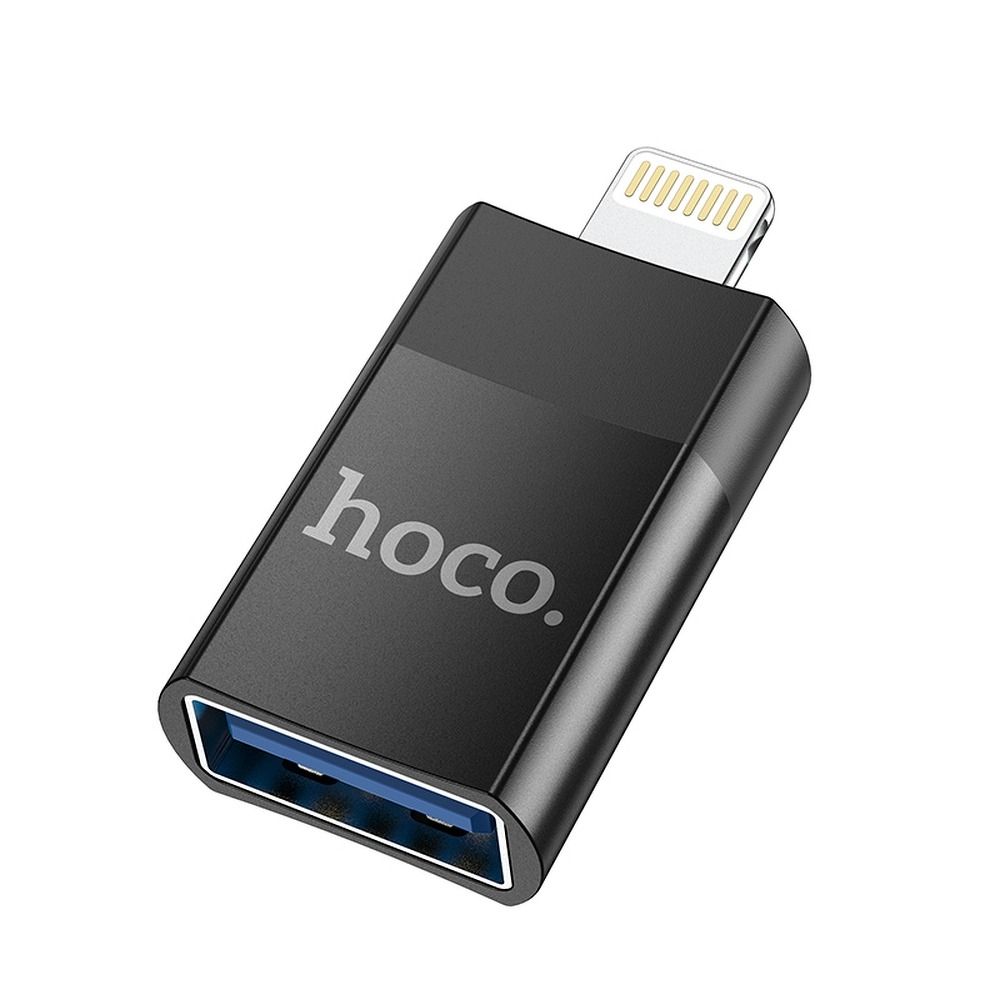 HOCO OTG adapter USB A (női) – Lightning 8-tűs UA17 fekete