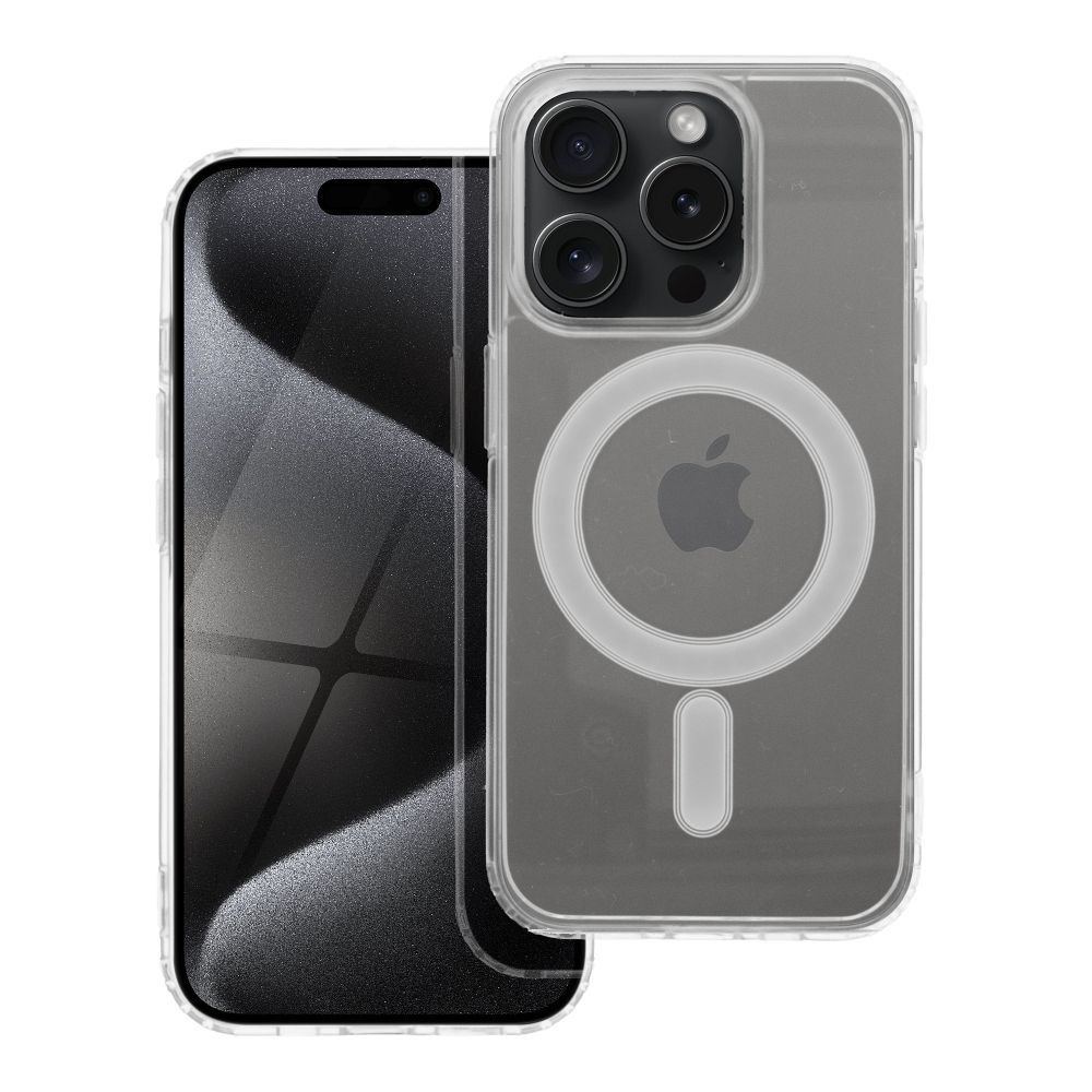 CLEAR MAG COVER tok kompatibilis MagSafe IPHONE 15 Pro átlátszó