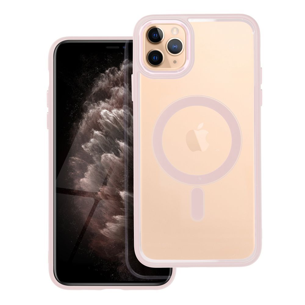 COLOR EDGE MAG COVER tok kompatibilis MagSafe-el IPHONE 11 Pro Max rózsaszín