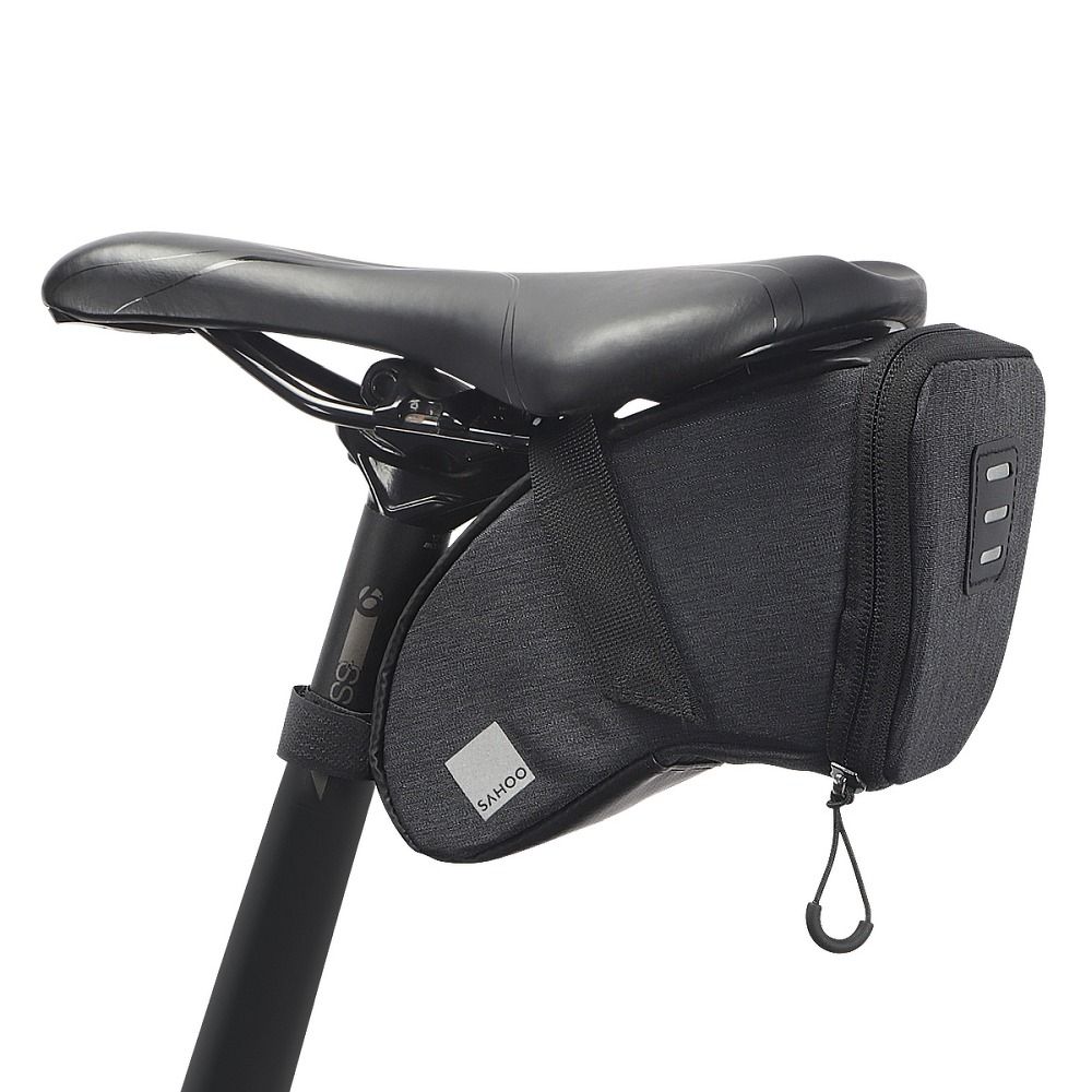 SAHOO bike bag under the bicycle seat with zip 0,7L SAHOO 131470-SA black