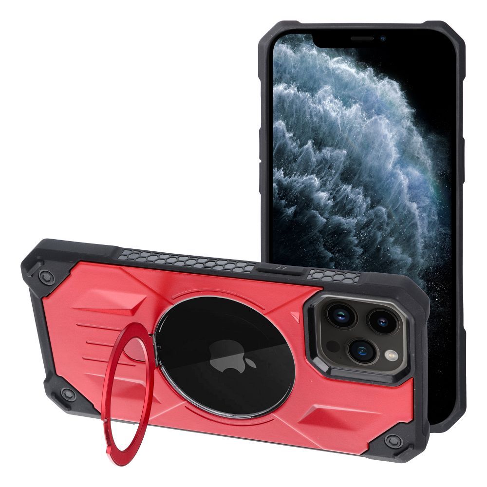 ARMOR MAG COVER tok kompatibilis MagSafe-szel IPHONE 11 Pro Max piros