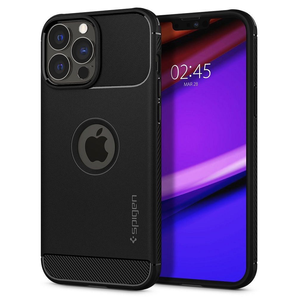SPIGEN Rugged Armor tok IPHONE 13 PRO matt fekete