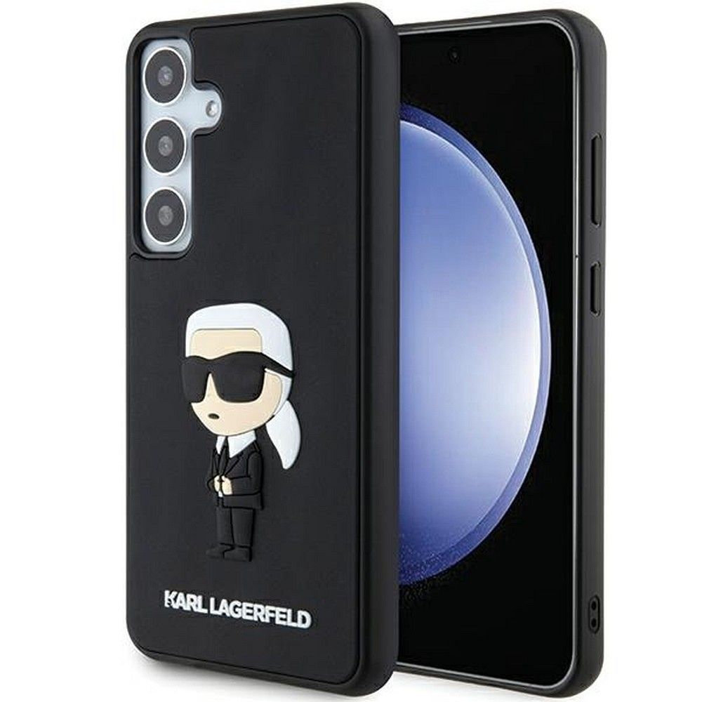 KARL LAGERFELD tok SAMSUNG S24 KLHCS24S3DRKINK (3D RUBBER IKONIK NFT) fekete