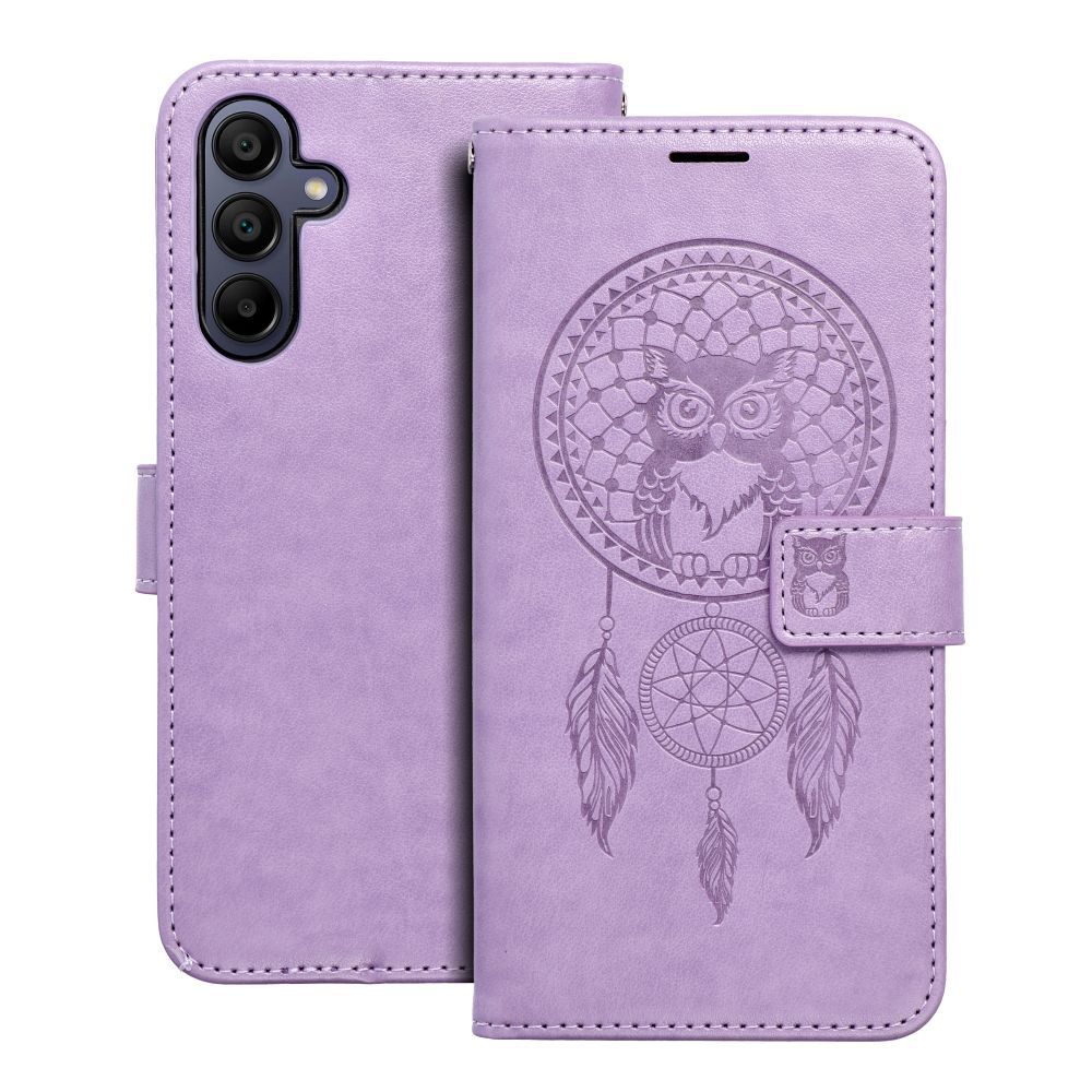 MEZZO könyvtok SAMSUNG A15 4G / A15 5G dreamcatcher lila