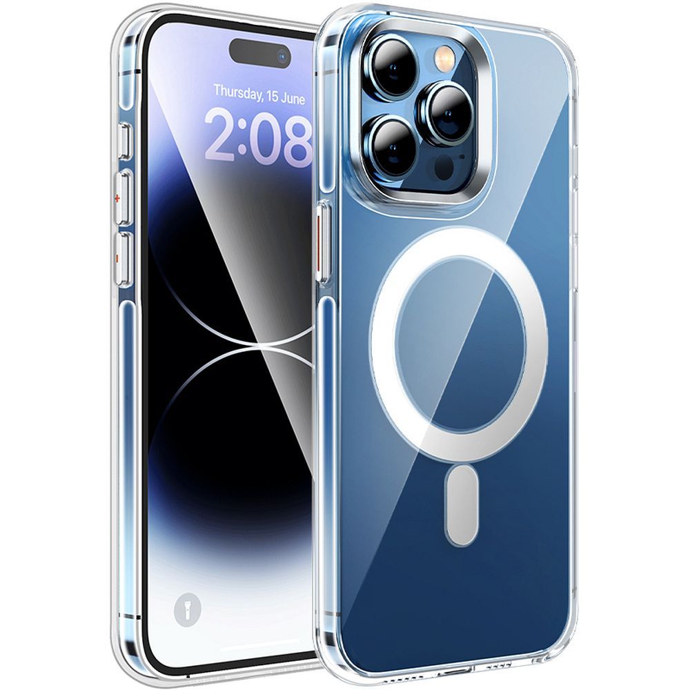 HOCO AS3 Amber tok MagSafe kompatibilis IPHONE 15 PRO MAX átlátszó fekete