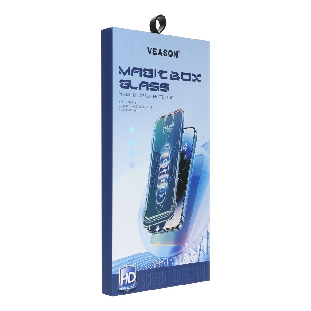 6D Pro Veason Easy-Install Üveg – iPhone 16 Plus fekete