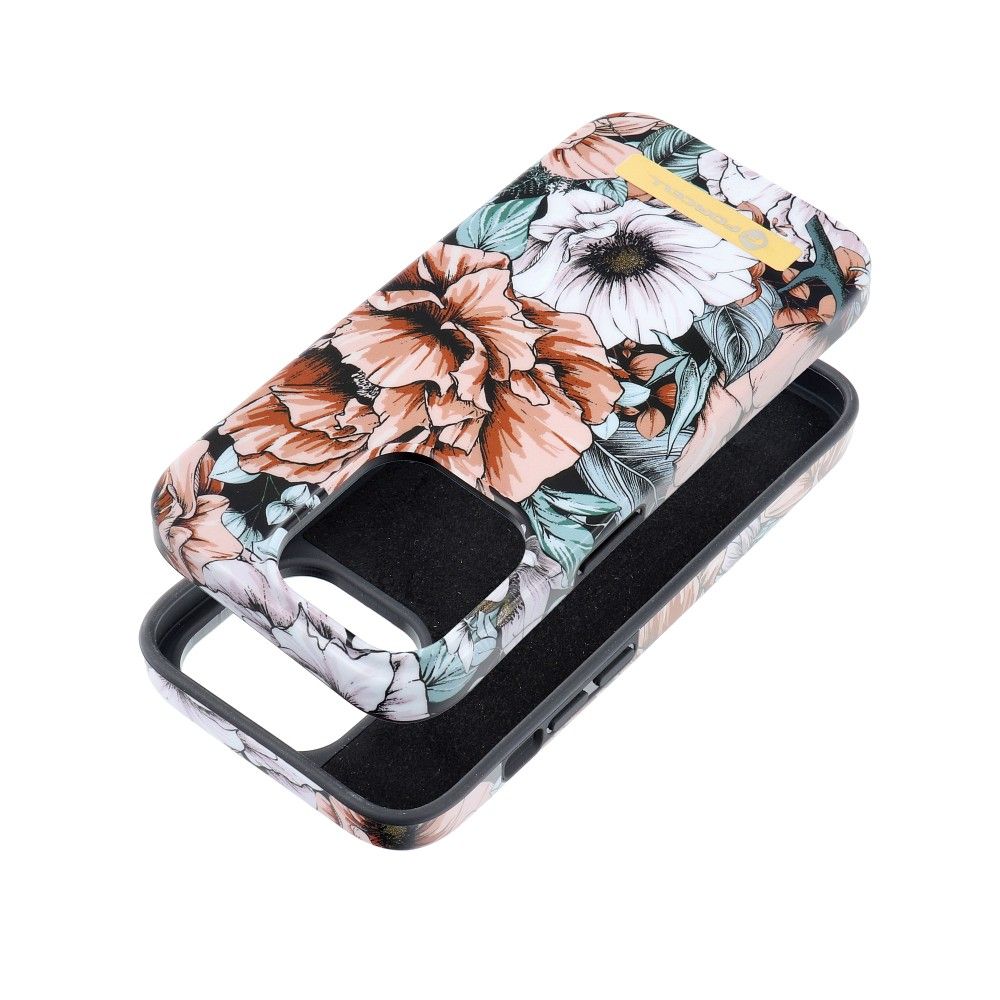 FORCELL F-PROTECT Mirage tok MagSafe kompatibilis IPHONE 14 PRO-hoz – virágos mintás