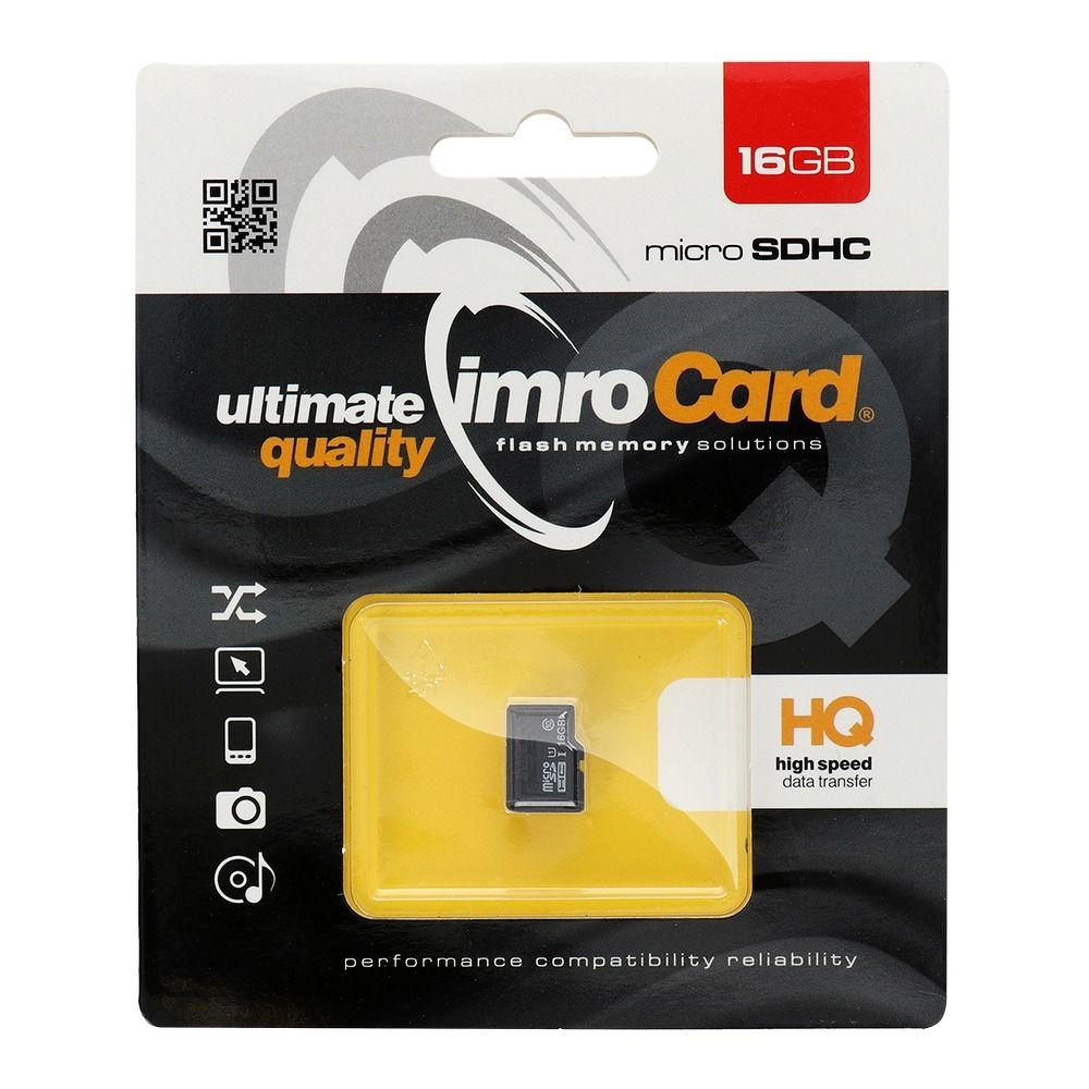 IMRO microSD memória kártya 16GB 100MB/s class 10 UHS I