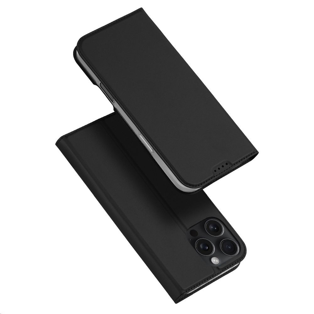 DUX DUCIS pénztárca tok SKIN PRO az IPHONE 16 Pro Max-hoz fekete