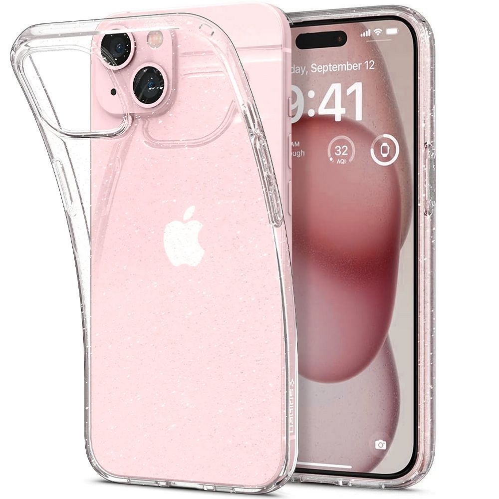 SPIGEN Liquid Crystal tok IPHONE 15 csillogó kristály
