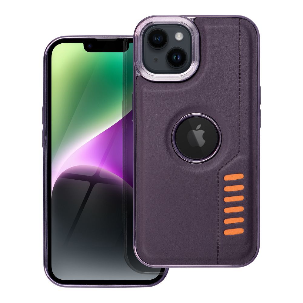 MILANO tok IPHONE 14 sötétlila