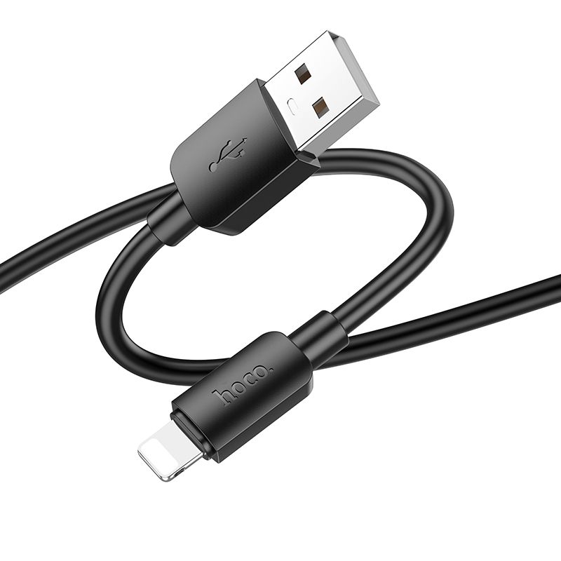 HOCO USB kábel iPhone Lightning 8-tűs Hyper 2,4A X96 1m fekete