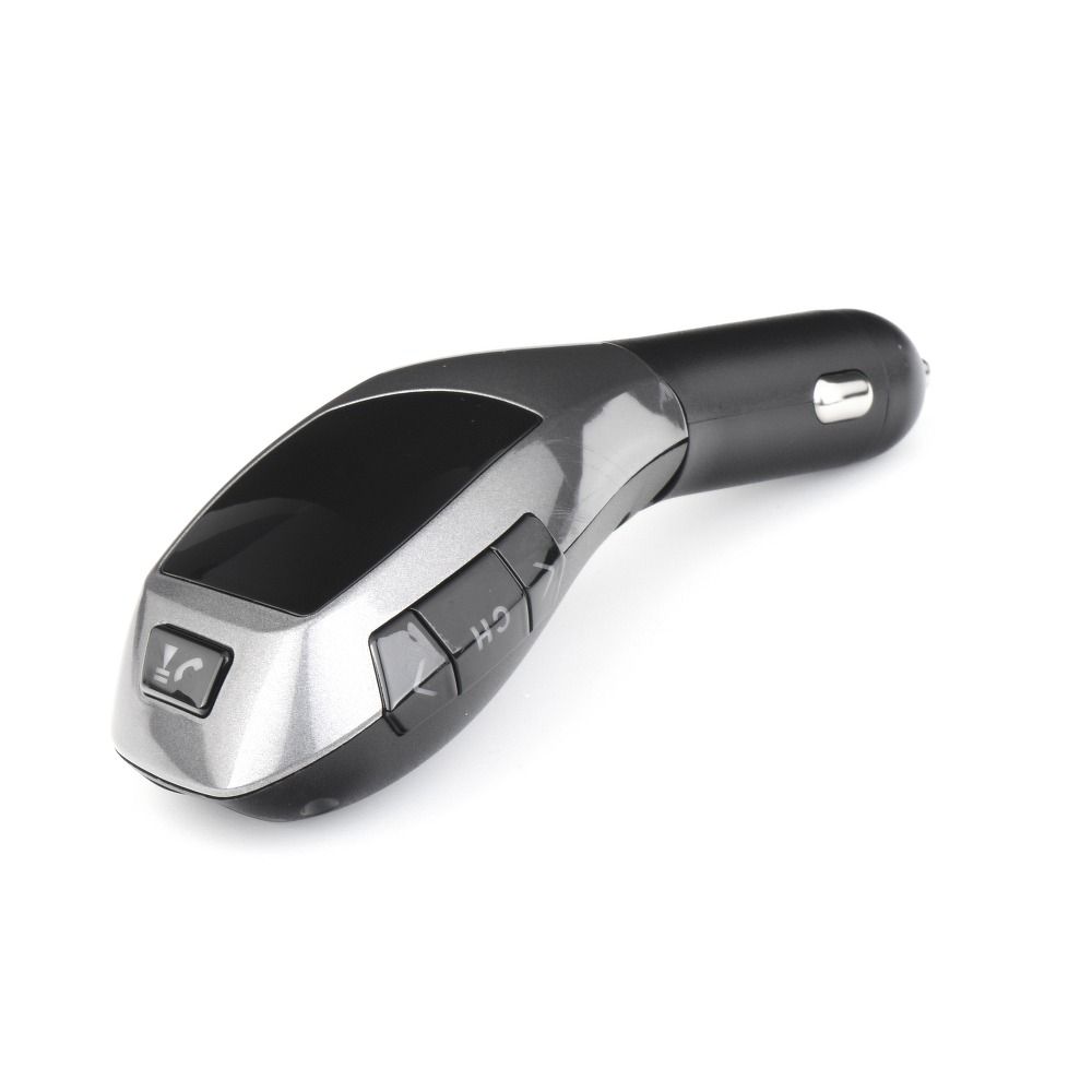 FM bluetooth adó + USB olvasó + memóriakártya olvasó X5 fekete ezüst